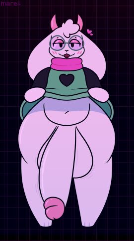 1boy 2022 2d abstract_background anthro anthro_male anthro_only balls blush caprine deltarune evilfiendish femboy femboy_focus fur furry furry_male furry_only glasses goat goat_boy heart horns huge_balls huge_cock hung_trap hyper_penis lifting_dress looking_at_viewer male male_only penis penis_focus presenting presenting_penis ralsei ralsei_with_white_fur smile smiling_at_viewer smug solo undertale_(series) wide_hips