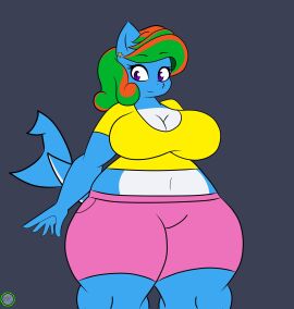 big_breasts breasts cleavage female furry huge_breasts tagme thick_thighs wide_hips zerofox354