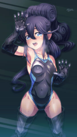 100_kanojo artist_name kimi_no_koto_ga_dai_dai_dai_dai_daisuki_na_100-nin_no_kanojo leotard long_hair swimsuit the_100_girlfriends_who_really_really_really_really_really_love_you yoshimoto_shizuka