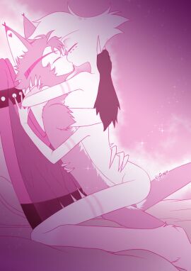 angel_dust_(hazbin_hotel) gay hazbin_hotel hiraya husk_(hazbin_hotel) male tagme