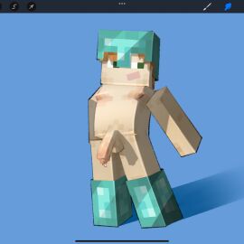 1dickgirl 1futa 1girls alex_(minecraft) armor armored_boots balls big_penis diamondszero dickgirl dripping_precum exhibitionism female futanari helmet hi_res human intersex light-skinned_dickgirl light-skinned_female light-skinned_futa light_skin minecraft nude penis procreate_(software) short_hair solo solo_dickgirl solo_female solo_futa standing