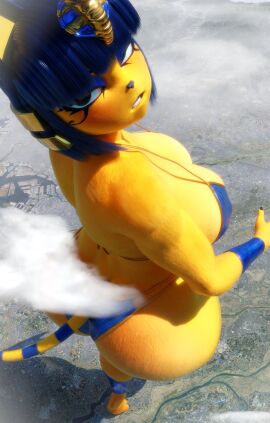 1girls animal_crossing ankha ankha_(animal_crossing) anthro anthro_female anthro_only ass big_ass big_breasts big_butt bikini breasts cat_girl catgirl city city_destruction furry furry_female furry_only giant_female giantess giga_giantess huge_ass huge_boobs huge_breasts huge_butt kingklon looking_at_viewer looking_back looking_back_at_viewer macro macro_female nintendo scrag_ankha unimpressed video_game_character