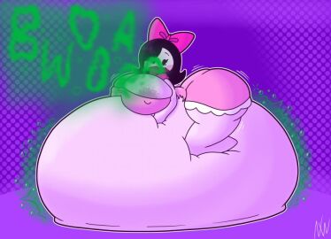 ass big_ass big_breasts big_butt breasts burping digestion female female_pred friday_night_funkin girl_(sock.clip) huge_belly mass_vore nightwanderer25 post-vore tagme twinsomnia vore