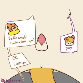 abuihiroshi_(ntsp) animal_genitalia animal_penis anus balls bigfishfost bigfishfost_(ntsp) buizel countershade_torso countershading domestic_cat duo felid feline feline_genitalia feline_penis felis feral generation_4_pokemon genitals hi_res male male/male mammal mustelid nintendo orange_body orange_tail penis pokemon pokemon_(species) tail tapering_penis urethra white_body