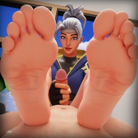 1girls close-up close-up_feet close_up close_up_feet close_up_view closeup closeup_feet closeup_view feet female foot_fetish fortnite gloves handjob kenaga kenuwu kuno_(fortnite) sole_female soles