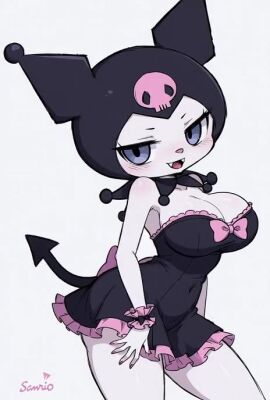 1girls ai ai_generated ai_generated_background big_booty big_breasts big_butt breasts feline female grok hello_kitty_(series) hips huge_breasts kuromi large_breasts naked naked_female nipples nude nude_female sanrio seductive seductive_look seductive_smile tagme thick_hips thick_thighs thighs thinfal titties video