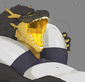 absurd_res anthony_drescar_(markusd) big_muscles dragon eastern_dragon enti_orasia_(entitropy) fur hi_res horn male markusd mouth_shot muscles muscular muscular_male mythological_creature mythological_scalie mythology open_mouth scalie