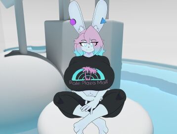 1girls anthro big_breasts breasts crossed_legs female female_only furry huge_breasts peanut_butter_(theycallhimcake) rabbit sitting tagme theycallhimcake thick_thighs wide_hips