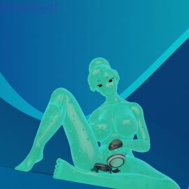 1girl 1girls 3d 3d_(artwork) big_breasts breasts ella_slurp female fortnite gentlecat groping_breasts masturbation slime_girl slurp_(fortnite) solo solo_female solo_focus tagme