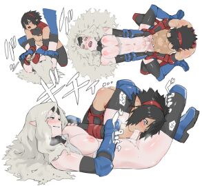 2futas abs athletic athletic_female catfight competitive competitive_intercourse competitive_sex completely_nude creepyhound cum ejaculation female fight forced_oral futa_on_futa futa_only futanari gloves interracial intersex leg_grab leg_lock missionary missionary_position nude original original_characters punch punching ryona scissoring sexfight sweaty tomboy yuri