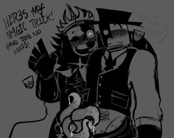 artful_(die_of_death) crossover die_of_death_(roblox) forsaken_(roblox) frottage johndgoonmaster male multi_genitalia multi_penis noli_(forsaken) penis roblox roblox_game robloxian self_upload tagme tetraphallia unusual_anatomy unusual_genitalia unusual_penis