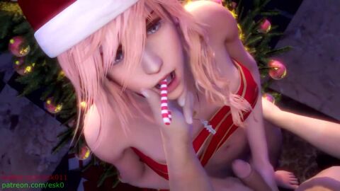 1boy 1girls 3d anal anal_sex animated arm_grab arms_behind_back ass ass_grab barefoot bell bell_collar black_eyeshadow blue_eyes bouncing_ass bouncing_breasts bra breasts candy candy_cane candy_cane_insertion checkered checkered_floor christmas christmas_clothing christmas_decorations christmas_hat christmas_headwear christmas_ornaments christmas_outfit christmas_present christmas_tree cowgirl_position cum cum_in_mouth cum_on_face cum_on_tongue cute deep_penetration deepthroat doggy_style eclair_farron esk eye_contact eyeshadow feet fellatio female female_on_top final_fantasy final_fantasy_xiii functionally_nude giver_pov handjob licking licking_penis lipstick long_video longer_than_3_minutes looking_at_another looking_at_viewer looking_up makeup male missionary missionary_position mp4 naughty_face necklace nipples no_sound oral oral_penetration oral_sex penis pink_hair pink_lips pink_lipstick pleasure_face pounding pov pov_eye_contact present presenting presenting_anus presenting_hindquarters presenting_pussy pussy riding saliva saliva_string santa_hat sex slim soles source_filmmaker square_enix sucking tagme toes tongue tongue_out vagina vaginal_penetration video