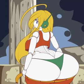 1girls alternate_ass_size alternate_breast_size animated ass big_ass blonde_hair breasts bubble_ass bubble_butt canon_panties cave_story clothing crop_top curly_brace fat_ass female female_only huge_ass image jiggle jiggling_ass large_ass panties pants robot robot_girl solo solo_female struggling struggling_to_fit tagme thick_ass thick_thighs wide_hips zedrin