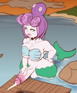 1futa 2020 balls beach bikini blue_eyes boat breasts cala_maria clothed clothing cum cumming cuphead_(game) docks dwn000 ejaculation erection futa_giantess futa_only futanari giant_futa giantess hand_on_hip handjob humanoid humanoid_penis in_water intersex masturbation merfolk mermaid mermaid_giantess mermaid_tail mostly_nude ocean octopus outdoors outside pale_skin penis penis_on_ground penis_out sailor shell_bikini ship siren solo standing sunset thick_thighs video_game video_game_character water wet wide_hips