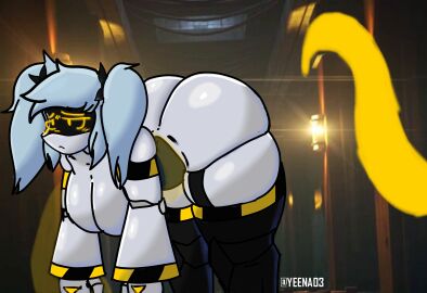 absolute_solver alternate_costume ass ass_focus breasts female female_only j_(murder_drones) large_ass large_breasts murder_drones tentacle wide_hips yeena03