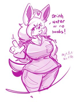 1girls anthro anthro_only big_breasts breasts cleavage eeveelution female furry game_freak huge_breasts mysticwaffle pink_hair pokemon pokemon_(species) sylveon tagme thick_thighs wide_hips