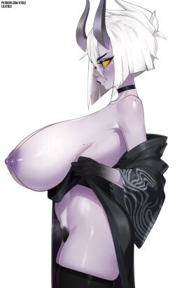 1girls alternate_version_available big_areola big_breasts big_nipples big_thighs black_hands boobs_bigger_than_head boobs_out breasts breasts_bigger_than_head breasts_out bushy_pubes demon demon_girl demon_horns demon_humanoid exposed_breasts exposed_nipples exposed_pussy exposed_shoulders exposing exposing_breasts exposing_chest exposing_nipple exposing_pussy exposing_self female fortnite fortnite:_battle_royale full_body giant_breasts gigantic_breasts grey_body grey_hair grey_skin hairy_pussy horn horned_humanoid horns hourglass_figure huge_breasts japanese_clothes japanese_clothing japanese_female latex latex_clothing light-skinned_female light_skin lilatole night_rose nipples oni oni_female oni_horns pale-skinned_female pale_skin plump_thighs pov presenting presenting_breasts presenting_pussy pubic_hair pussy seductive seductive_body seductive_eyes seductive_female seductive_mouth seductive_pose seductive_smile solo sweat sweating tactical_night_rose talking_to_viewer thick thick_hips thick_legs thick_thighs thigh_highs thighhighs thighs thin_waist tits_bigger_than_head tits_out undressed undressing white_hair yellow_sclera