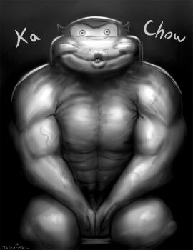 1boy animate_inanimate big_muscles car cars_(film) disney huge_muscles humanoid lightning_mcqueen living_car living_machine living_vehicle looking_at_viewer machine male male_only mewing muscles muscular muscular_humanoid muscular_male nightmare_fuel nipples nude pecs pixar simple_background sitting smile solo taranima teeth text vehicle vein veiny_muscles what