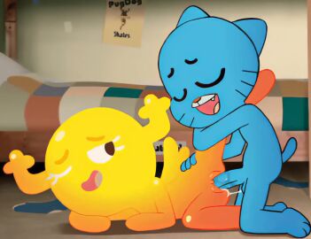 1boy 1boy1girl 1girls 2d 2d_(artwork) 2d_animation 2d_artwork animated anthro antlers blue_body blue_fur blush canon_couple cartoon_network closed_eyes color couple cub fairy feline female female/male frame_by_frame gumball_watterson large_penis leg_grab looking_pleasured loop male male/female no_sound nude on_model one_eye_closed open_mouth passionate penis penny_fitzgerald plump_labia pussy romantic romantic_couple romantic_sex slim tagme the_amazing_world_of_gumball tongue vaginal_penetration video vsdrawfag wide_hips yellow_body yellow_skin young