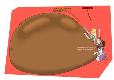 blonde_hair brown_hair cassie_(fnaf) cosplay cosplaying dark-skinned_male digestion english_text female female_human female_only female_pred female_prey five_nights_at_freddy's five_nights_at_freddy's:_security_breach five_nights_at_freddy's:_security_breach_ruin light-skinned_female male mid-swallow navel open_mouth pink_hair reirend swallowed swallowed_alive swallowed_whole swallowing vanny vore younger_pred