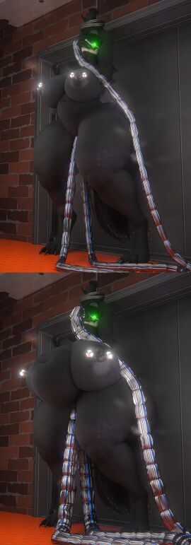 3d ass big_breasts breast_expansion breast_growth breast_growth_(enlargement) breasts chubby cleavage cum_in_ass cum_in_pussy cum_overflow female furry hose hose_inflation huge_breasts inflation nipples pussy qzk_forte scp-1471 scp-1471-a scp-1471-a_(scrag) scp_foundation tagme tentacle tentacle_penetration thick_thighs tube weight_gain wide_hips