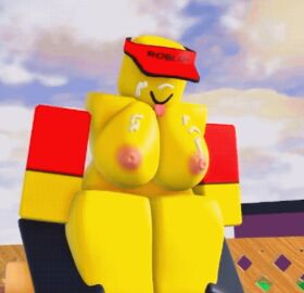 1boy 1girls 3d animated animated_gif artist_request breasts cap cum cum_on_breasts cum_on_face elliot_(forsaken) elliot_(work_at_a_pizza_place) female forsaken_(roblox) genderswap gif hat male out_of_frame_male outside pizza_delivery red_sleeves red_visor roblox roblox_condo roblox_game robloxian rule_63 sleeves tagme tongue tongue_out unknown_male visor visor_cap work_at_a_pizza_place yellow_body