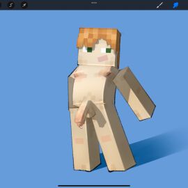 1dickgirl 1futa 1girls alex_(minecraft) armor_removed balls big_penis diamondszero dickgirl dripping_precum exhibitionism female futanari hi_res human intersex light-skinned_dickgirl light-skinned_female light-skinned_futa light_skin minecraft nude penis procreate_(software) short_hair solo solo_dickgirl solo_female solo_futa standing