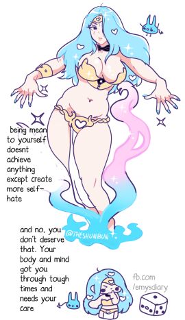 1girls artist_signature belly_button big_breasts bikini blue_hair blue_nails bracelet breasts english_text female female_only hair_over_one_eye human light-skinned_female light_skin loincloth long_hair long_nails magic one_eye_obstructed original original_character princess shun_bun text thighs white_background wholesome