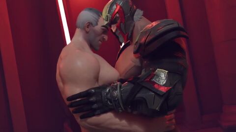 animated bara beard crossover daddy dilf frotting gay magneto magneto_(marvel_rivals) male male_only marvel marvel_rivals no_sound overwatch sigma_(overwatch) tagme video wondershark2