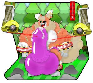 abs absurd_res anthro balls big_balls big_bulge big_muscles big_penis black_sclera bodily_fluids bulge captured clothing cum ear_piercing eeveelution ejaculation energymax_droids erection erection_under_clothing excited excited_face excited_male flareon flarylu_(character) forest forest_background fur generation_1_pokemon genital_fluids genitals glowing grass green_eyes growth hi_res huge_balls huge_bulge huge_cock huge_muscles hyper hyper_balls hyper_bulge hyper_genitalia hyper_muscle_growth hyper_muscles hyper_penis injection injector injector_droid jdbo-arts leaking_cum machine male multicolored_body multicolored_fur multiple_syringes muscular nature nature_background nintendo open_mouth open_smile orange_body orange_fur patterns patterns_on_fur pecs penis penis_shape piercing plant png_file pokemon pokemon_(species) purple_clothing purple_underwear red_eyes red_tongue restrained restrained_arms restrained_legs robot robotic rock sky smile smiley_face solo syringe text tongue tongue_out tree two_tone_body two_tone_fur underwear warning_sign white_body white_fur