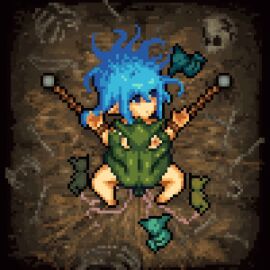 1boy 1boy1girl 1girls 2d 2d_(artwork) 2d_animation animated areolae balls birth blue_hair bondage bones bound breasts captured empty_eyes female genvoke goblin green_body humanoid light-skinned_female lying lying_on_back lying_on_ground male male/female missionary_position monster monster_on_female nipples non-human nude nude_female nude_male on_back original pixel_animation pixel_art pregnant prisoner pussy rape_slave raped_by_monster restrained seedbed sex shortstack skull spawning spread_legs straight umbilical_cord vaginal_birth