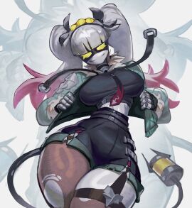 1girls 2d big_breasts big_legs breasts cosplay female female_only fully_clothed hi_res highres humanoid j_(murder_drones) jane_doe_(zenless_zone_zero) looking_at_viewer murder_drones pink_hair pirodefka robot robot_girl robot_humanoid screen_face simple_background smiling_at_viewer sneedy123 tagme tagme_(artist) tail twintails white_hair wide_hips yellow_eyes zenless_zone_zero