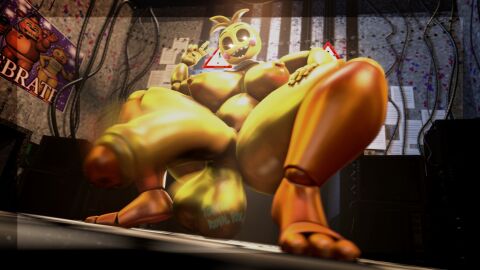 2024 3d animatronic anthro avian balls bib big_balls big_breasts big_penis bird breasts chicken clothing digital_media_(artwork) erection five_nights_at_freddy's five_nights_at_freddy's_2 futanari galliform gallus_(genus) genitals glowing glowing_eyes hi_res huge_cock humanoid_genitalia humanoid_penis intersex looking_at_viewer machine mammal nipples nude penis phasianid robot robot_anthro scottgames smile solo source_filmmaker_(artwork) spread_legs spreading tommyfnafgamer toy_chica_(fnaf) watermark yellow_body