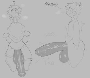 ? annoyed annoyed_expression ass balls bed_head big_ass big_balls big_penis bottom_heavy cock_out confused_look dark_penis darkened_genitalia embarrassed_nude_femboy english_text erect_penis erection exposed_penis femboy freckles huge_balls huge_cock hung_femboy hung_trap hyper_cock_femboy inconvenient_penis lifting_shirt male male_only morning_wood original original_character pants_down penis persistent_erection phoenixlamarrr prince_(phoenixlamarrr) question_mark short_hair smooth_balls smooth_penis text thick_thighs throbbing throbbing_penis uncensored unwanted_erection veins veiny veiny_penis