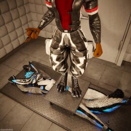 1:1 3d_(artwork) 4k absurd_res animal_genitalia animal_penis anthro anthro_on_anthro arms_tied ball_crush ball_gag ball_squeeze balls biped black_body black_boots black_clothing black_footwear black_fur black_shoes blender_(artwork) blender_cycles blue_body blue_fur blue_penis bodily_fluids bondage boot_on_balls boot_on_penis boots bound brown_body brown_fur canid canine canine_genitalia canine_penis canis claws clothed clothing cock_and_ball_torture crush cum cum_dripping_from_penis cum_on_penis depth_of_field digital_media_(artwork) dominant dragonplayer dragonplayer_(character) duo erection feet flat_balls foot_crush foot_fetish foot_on_balls foot_on_penis foot_play footwear fox fur gag gagged genital_fluids genital_torture genitals grey_body grey_fur hair hi_res hindpaw hybrid inside jacket khenos knot leather leather_boots leather_clothing leather_footwear leather_jacket leather_topwear legs_tied legwear male male/male mammal multicolored_body nude on_ground open_mouth orgasm padded_room pain paws penis penis_squeeze red_body red_fur reflection restraints rexouium sex shoes shoes_on slim slim_anthro slim_male slim_sub smile standing standing_on_balls standing_on_penis submissive submissive_male tail topwear trampling white_body white_fur