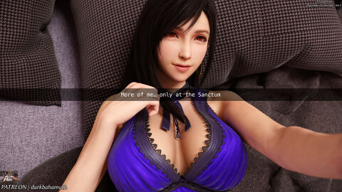 3d 3d_(artwork) big_breasts breasts cute darkbahamuth female final_fantasy final_fantasy_vii pinup selfie sfw tifa_lockhart