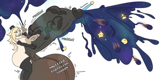 1futa arm_gloves ass balls big_bang big_breasts bimbo bimbo_lips black_penis blonde_hair breasts cumming dark_penis darkened_genitalia ejaculation fapping fat_balls fat_cock futanari gloved_handjob gloves huge_balls huge_cock hyper_balls hyper_genitalia hyper_penis hyper_sperm intersex light-skinned_futa light_skin luma mario_(series) masturbation meteor milkbuni multi_balls multi_genitalia multi_penis penis penis_bigger_than_body penis_bigger_than_head penis_bigger_than_torso penis_nipples princess_rosalina shooting_star solo star thick_ass thick_thighs thighhighs triphallia unusual_bodily_fluids unusual_cum veiny_penis