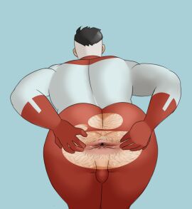 anal_juice anus anus_focus anus_hair ass ass_focus asshole back_of_head bara bussy butt_focus daddy daddy_anus daddy_kink exposed_anus exposed_ass father gay hairy hairy_anus hairy_ass hairy_male hand_on_ass hand_on_butt hands_on_ass horkrugley invincible looking_away male nolan_grayson omni-man presenting presenting_anus presenting_ass presenting_butt presenting_hindquarters ripped_bodysuit ripped_clothing skintight skintight_bodysuit skintight_clothing spread_anus spread_ass spreading spreading_ass spreading_own_ass sweaty sweaty_anus sweaty_ass sweaty_butt wet_anus yaoi