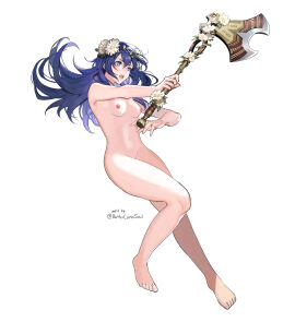 bettercommsoul completely_nude female female_only fire_emblem fire_emblem_awakening fire_emblem_heroes lucina_(fire_emblem) lucina_(valentine)_(fire_emblem) nude nude_female nude_filter