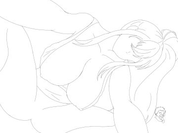 1girls big_breasts boobs breasts breasts_out class_of_'09 dillytrixart dress female kelly_(class_of_'09) massive_breasts nipples no_bra no_panties