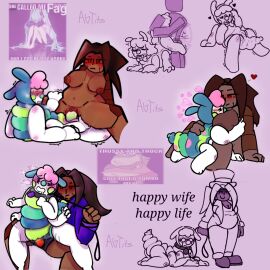 1boy 1girls agendertits artist_signature bent_forward blocky_body breasts brown_hair caterpillar caterpillar_humanoid chubby clown_nose collage cuddling cuntboy cuntboy_sans_balls dark_skin dominant_female drooling duo duo_focus female flexible herm hermaphrodite human intersex intersex/female interspecies leash leash_and_collar leash_pull long_hair love mach_(regretevator) male maleherm mob_face monster multi_arm multi_genitalia multi_limb penetration penis penis_emerging_from_pussy penis_in_pussy pilby_(regretevator) pink_hair pussy pussy_juice red_eyes regretevator roblox roblox_game robloxian robot robot_girl robot_humanoid self_upload sex straight_face strap-on strapon tentacle tentacle_penis tentacle_sex vagina vaginal vaginal_penetration vaginal_sex white_skin