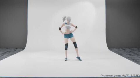 1girls animated blue_eyes mmd music_video rwby tagme video white_hair winter_schnee