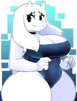 1milf 2025 2d 4_fingers 5_fingers anthro big_thighs breasts caprine deviantart_link enormous_breasts enormous_thighs female fur furry furry_female furry_only giant_breasts goat goat_horns goat_mom horn huge_breasts leotard looking_at_viewer mature_female milf mommy mother necklace no_ai pac-man_eyes shy_expression shy_smile solo strapless strapless_leotard swimsuit swimwear thick thick_thighs toriel twitter twitter_link undertale video_game_character video_games white_body white_fur worried worried_expression xan-gelx_(xan)