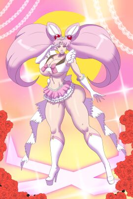 1girls aged_up annon ass bimbo bimbo_body bimbo_lips bimboannon bimbofication bimbofied bishoujo_senshi_sailor_moon breasts chibi_usa clothing collar exposed_chest female high_heels huge_ass huge_breasts hyper_breasts large_breasts lipstick nail_polish pussy sailor_chibi_moon skirt thick_lips thick_thighs toned toned_stomach wide_hips