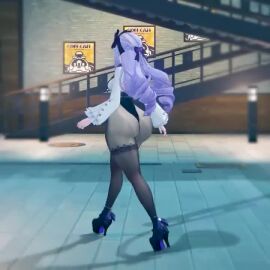 1girls ass_focus bottom_heavy curvy huge_ass tagme video vivian_(zenless_zone_zero) zenless_zone_zero