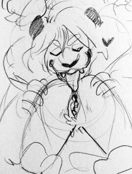 all_fours ambiguous_gender anal anthro anus ass closed_eyes duo felid female female/ambiguous fur genitals grey_background hand_on_ass hand_on_butt heart_symbol hi_res mammal mostly_offscreen_character nude oral pussy rimming sex simple_background tagme tail teeth tongue tongue_out traditional_media_(artwork) unknown_artist