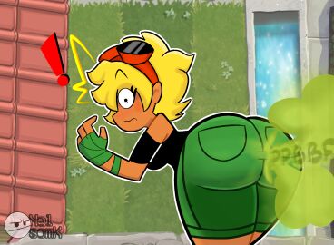 1girls anthro anthrofied ass breasts fart fart_fetish female flora_fauna nelsomk plant plant_girl plant_humanoid plantie plants_vs_zombies popcap_games pussy pvz solar_flare_(peargor) solar_flare_(pvz) sunflower_(pvz) tomboy