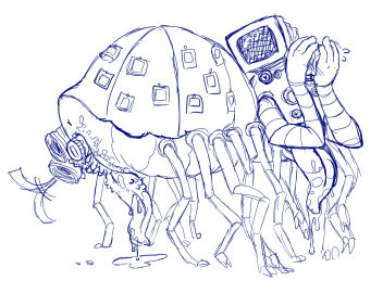 1boy covering_face cuntboy cuntboy_sans_balls dildo dildo_in_pussy drooling embarrassed embarrassed_nude_male genital_slit herm hermaphrodite intersex look_outside looking_back lyle_(look_outside) male maleherm masturbation monster monster_boy multi_genitalia multi_leg multi_limb non-human non-human_only non_human_genitalia penis presenting presenting_hindquarters pussy solo solo_male spicytigertonic submissive_male