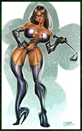 1girls ass big_ass big_breasts breasts bust busty chest curvaceous curvy curvy_figure digital_media_(artwork) female hips hourglass_figure huge_ass huge_breasts large_ass large_breasts latex legs mature mature_female slim_waist thick thick_hips thick_legs thick_thighs thighs tiazinha voluptuous wagner waist wide_hips