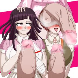 3futas ahe_gao ahegao balls balls_sniffing big_breasts breasts clothed clothing cock_on_face danganronpa danganronpa_2:_goodbye_despair danganronpa_3 erection eroticaquatic freckles freckles_on_face futa_on_futa futa_only futanari hand_on_head huge_balls huge_cock human hung_bottom hyper_penis intersex koizumi_mahiru light-skinned_futa light_skin long_hair mostly_clothed musk musk_clouds musky_balls musky_cock nurse penis photographer purple_eyes purple_hair red_hair saionji_hiyoko self_upload shocked shocked_expression short_hair smell smirk sniffing standing these_aren't_my_glasses tie tongue tongue_out tsumiki_mikan veiny_penis watching yukata